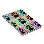 犬の手のパターンキルト ノートブック (右側)