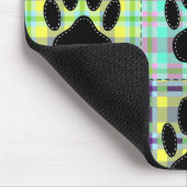 犬の手のパターンキルト マウスパッド (コーナー)