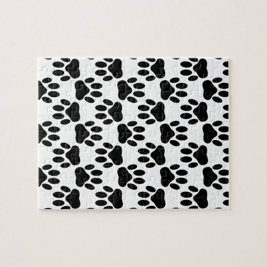 犬の手のプリントを上下に ジグソーパズル (横)