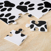 犬の手のプリントを上下に ジグソーパズル (側面)