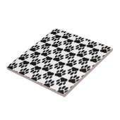 犬の手のプリントを上下に タイル (側面)