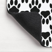 犬の手のプリントを上下に マウスパッド (コーナー)