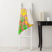 犬の手のプリントヴィンテージの背景 シェルパブランケット (インサイチュ)