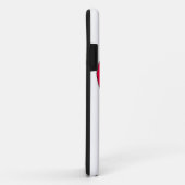 犬の手のプリント付き赤いハート Case-Mate iPhoneケース (裏面/右)