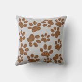 犬の手のプリント クッション (裏面)