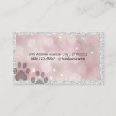 犬の手のプリント | シザーズロゴ 名刺 (裏面)