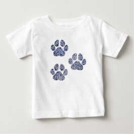 犬の手のプリント – ポルトガルのタイル ベビーTシャツ