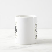 犬の手の操り人形シャドウゲームヴィンテージ コーヒーマグカップ (中央)