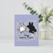 犬の手の操り人形シャドウゲームヴィンテージ ポストカード (スタンド正面)