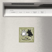 犬の手の操り人形シャドウゲームヴィンテージ マグネット (インサイチュ (食洗機))