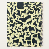 犬の手の背景を持つ学生プランナー プランナー手帳 (裏面)