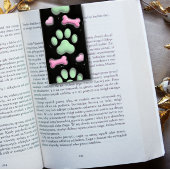 犬の手はペットの折り畳みブックマーカーを印刷 名刺