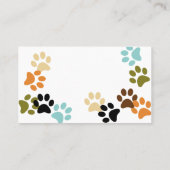 犬の手は名刺を印刷 名刺 (裏面)