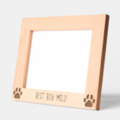 犬の手パーソナライズされた印刷シルエット刻印 レーザー彫刻フレーム (左)