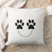 犬の手プリントピロー犬が毎日スマイルを作る クッション (ブランケット)