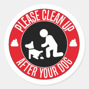 犬の手入れをしてくれ給え ラウンドシール