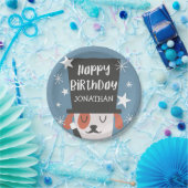 犬の手品師魔法ショーの誕生会 ペーパープレート (パーティー)