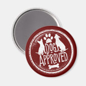 犬の承認された磁石 マグネット (正面/裏面)