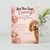 犬の招待状 結婚式前夜の女子会 招待状 (スタンド正面)