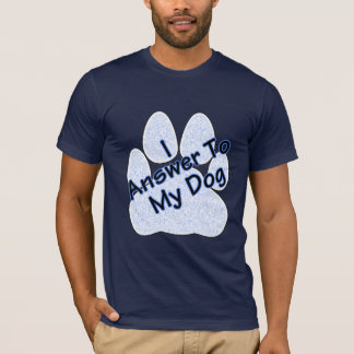 犬の指示に従うよ メンズTシャツ Tシャツ