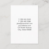 犬の接写 | 犬の訓練（黒） 名刺 (裏面)