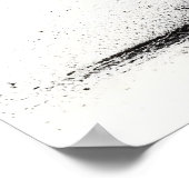 犬の控えめフェイクなキャンバス印刷 ポスター (角)