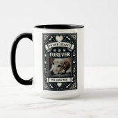 犬の損失記念写真追悼碑 マグカップ (左)