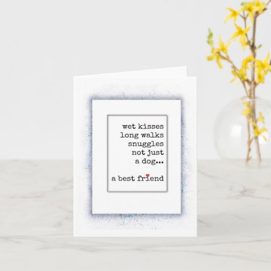 犬の損失、悔やみや弔慰、記念、最高の友人が死んだ カード (黄色い花)