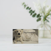 犬の搭乗か犬小屋 名刺 (スタンド正面)