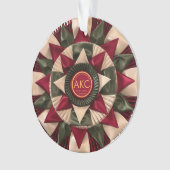 犬の敏捷性カスタムMACHリボンアクリルクリスマス オーナメント (正面)