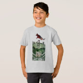犬の敏捷性絵画の Tシャツ (正面フル)