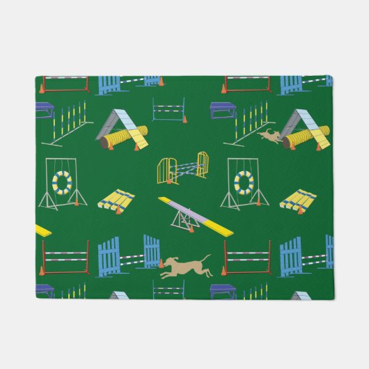 犬の敏捷性 ドアマット (正面)