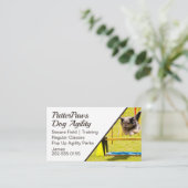 犬の敏捷性 名刺 (スタンド正面)