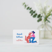 犬の救出 名刺 (スタンド正面)