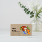 犬の救出 名刺 (スタンド正面)