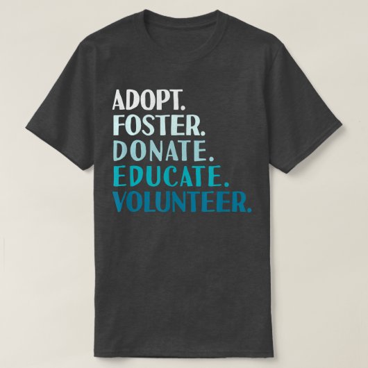 犬の救助と避難所のT型を受け入れて教育訓練を受ける Tシャツ (デザイン正面)