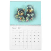 犬の救助の募金活動のカレンダー カレンダー (2月 2027)