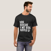 犬の救助は私の側の喧騒の犬はRescue Aniを採用 Tシャツ (正面フル)
