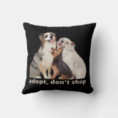 犬の救助を救買い物するな クッション (裏面)