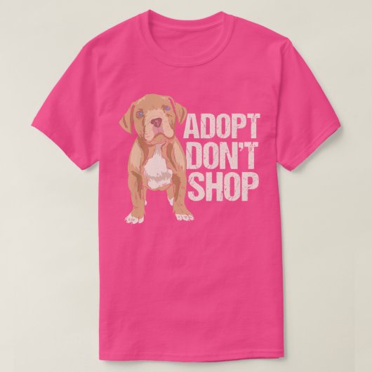 犬の救助ギフトを買い物しない Tシャツ (デザイン正面)