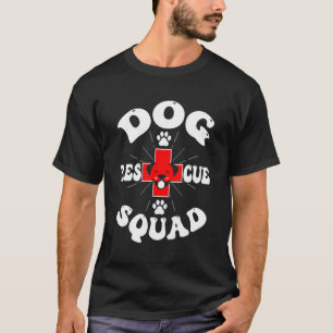 犬の救助分隊おもしろい動物福祉救助ペット Tシャツ
