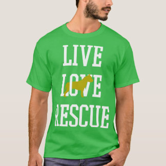 犬の救助犬の養子縁組 Tシャツ