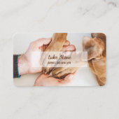 犬の救助用ペット 名刺 (正面)