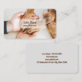 犬の救助用ペット 名刺 (正面/裏面)