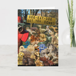 犬の散歩の友情 カード