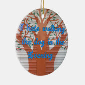 犬の散歩は夕方にしたくない。 セラミックオーナメント (右)