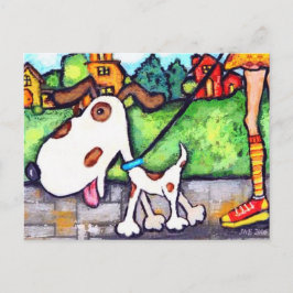 犬の散歩を見つける ポストカード