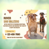 犬の散歩ビジネスをカスタマイズしたプロモーション ウィンドウサイン (シート3)