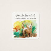 犬の散歩ビジネスカード (正面)