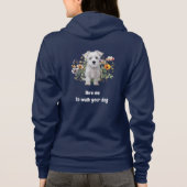 犬の散歩ビジネス広告 パーカ (裏面)